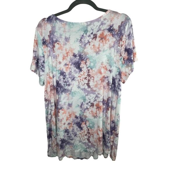 Torrid Super Soft Knit Tie Dye Tee Size 2 - Picture 3 of 5